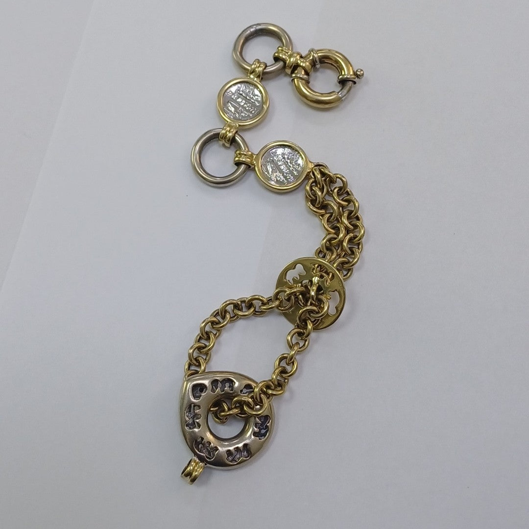 PULSERA ORO,ORO COMBINADO 14 K 27,90 GRMS (SEMINUEVO)