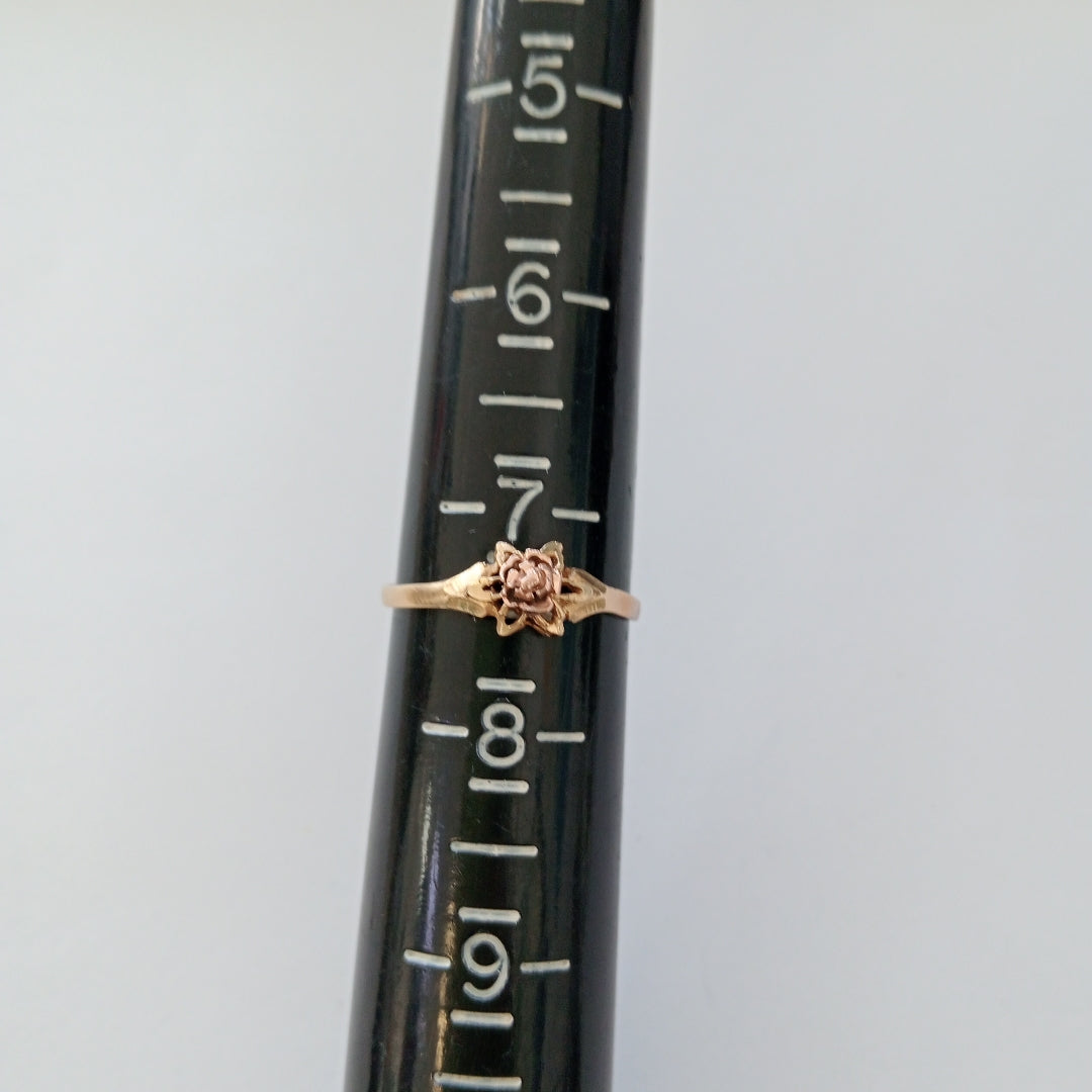 ANILLITO ORO COMBINADO 10 K 1,10 GRMS (SEMINUEVO)