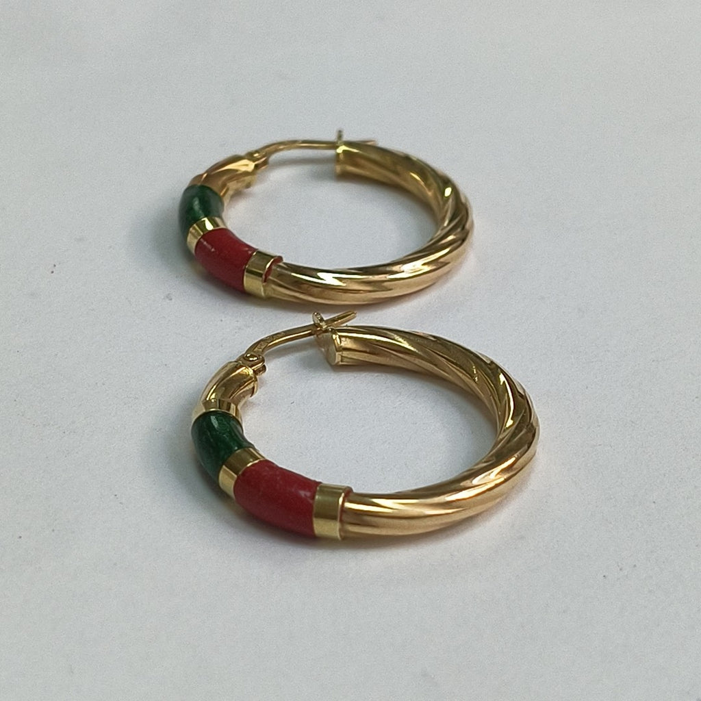 ARRACADAS PAR ORO 14 K 3.2 GRMS (SEMINUEVO)