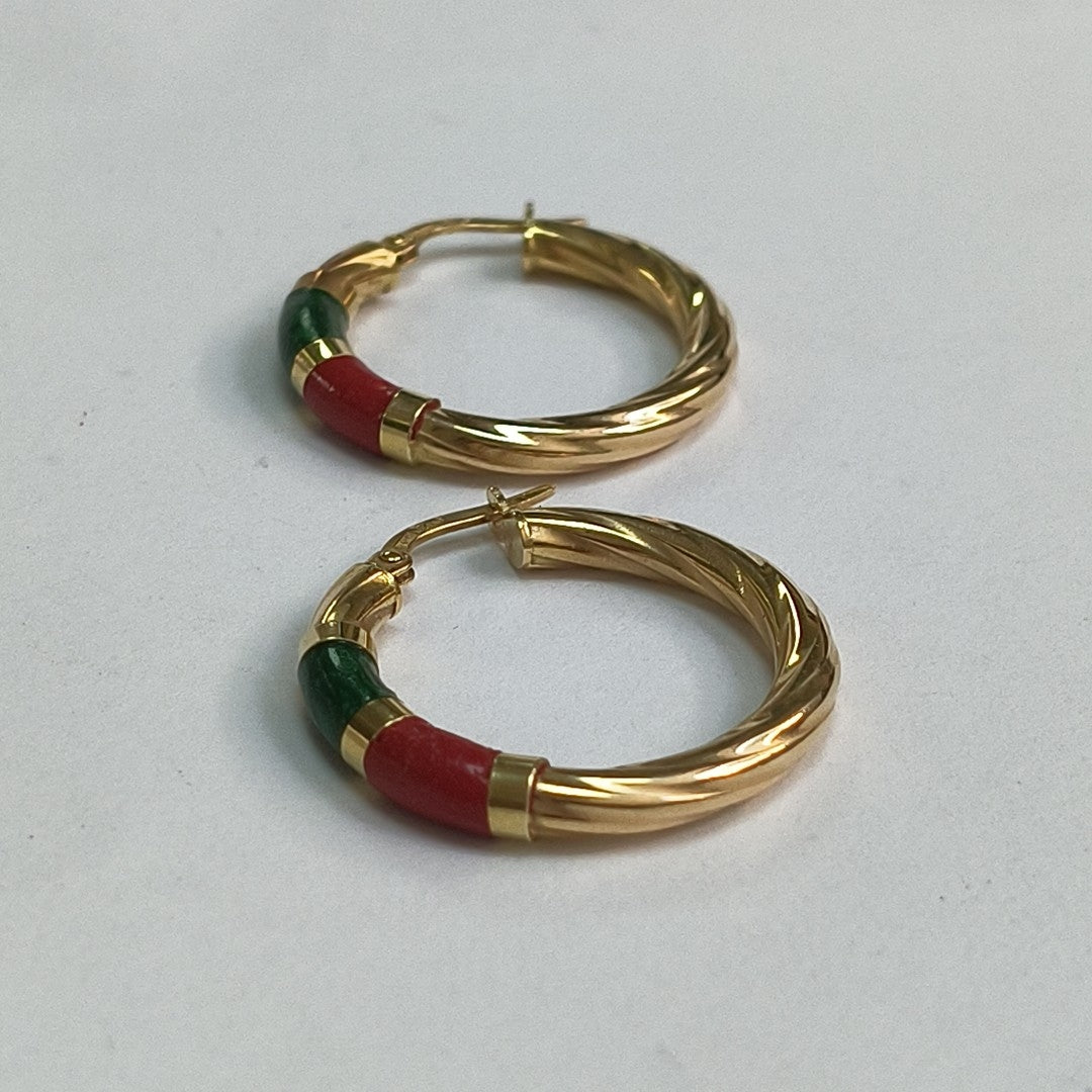 ARRACADAS PAR ORO 14 K 3.2 GRMS (SEMINUEVO)