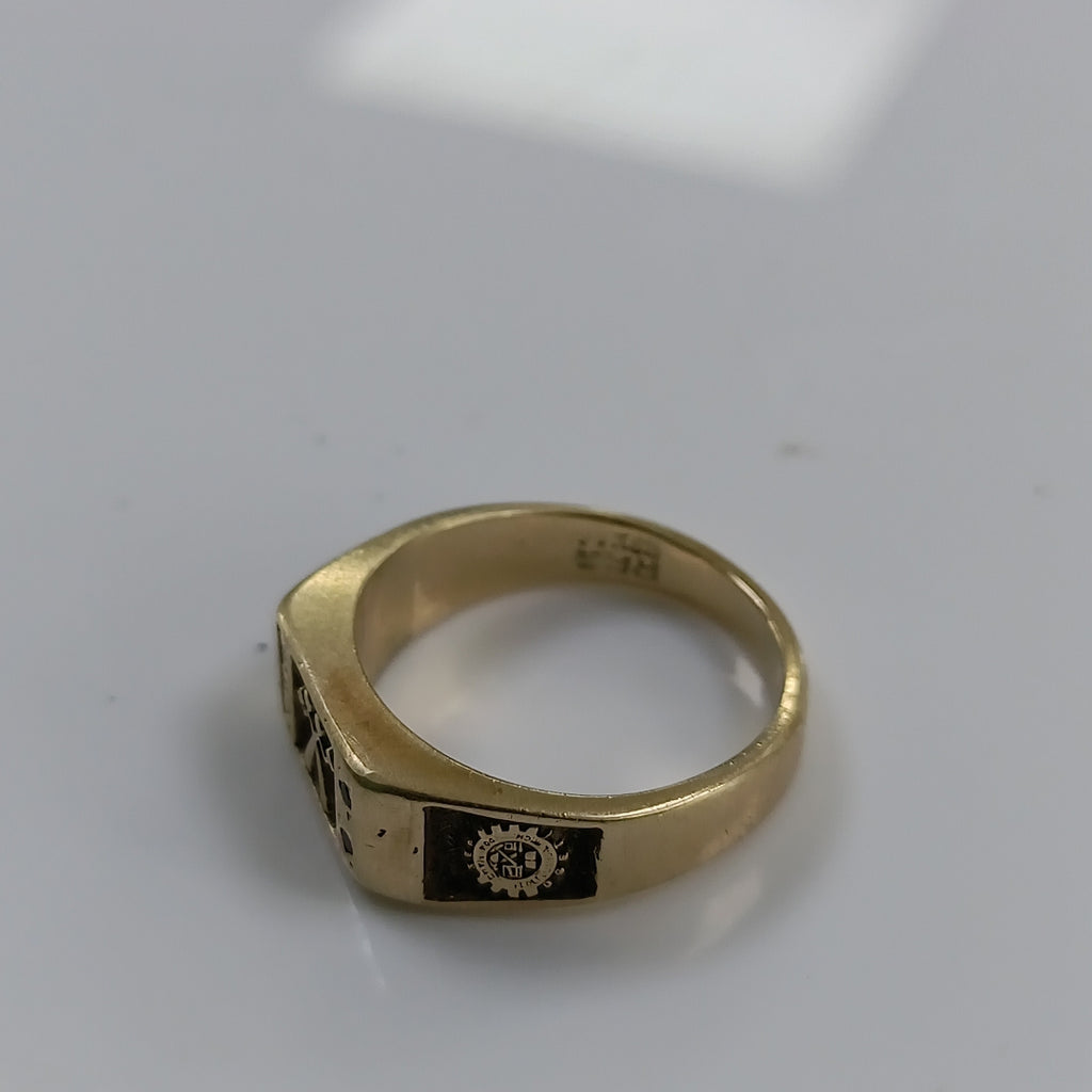 ANILLO DE GRADUACIÓN ORO 14 K 5,60 GRMS (SEMINUEVO)
