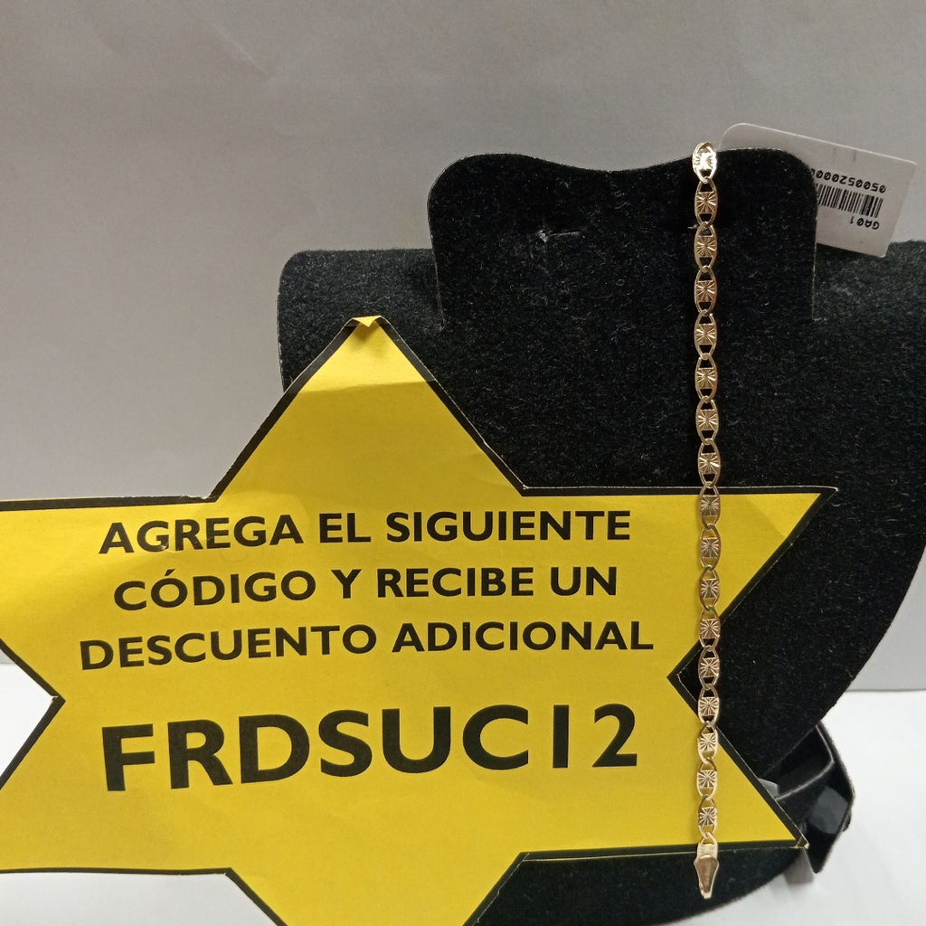 PULSERAS GUCHI ORO 14K 18 CM 2.9 GR (NUEVO)