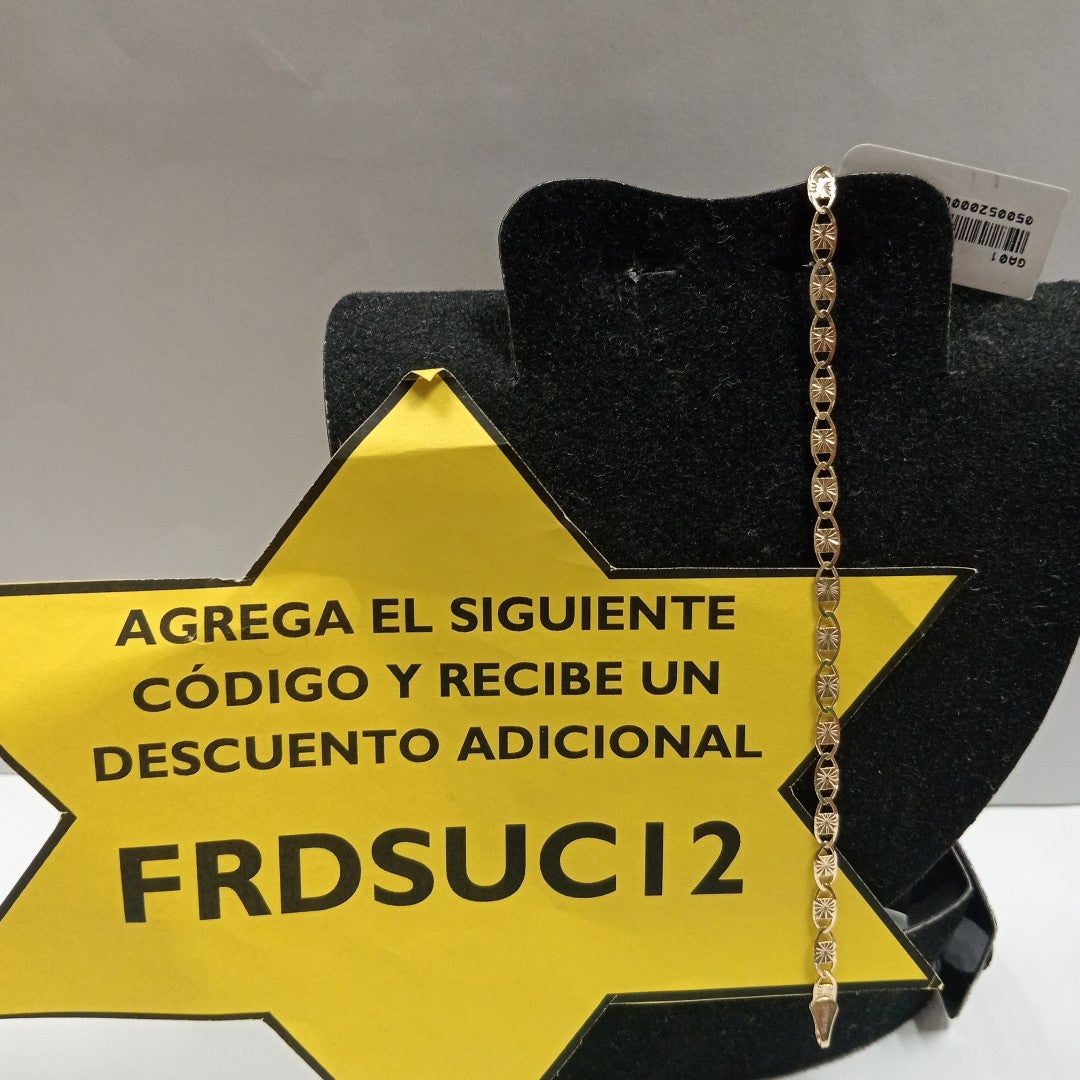 PULSERAS GUCHI ORO 14K 18 CM 2.9 GR (NUEVO)