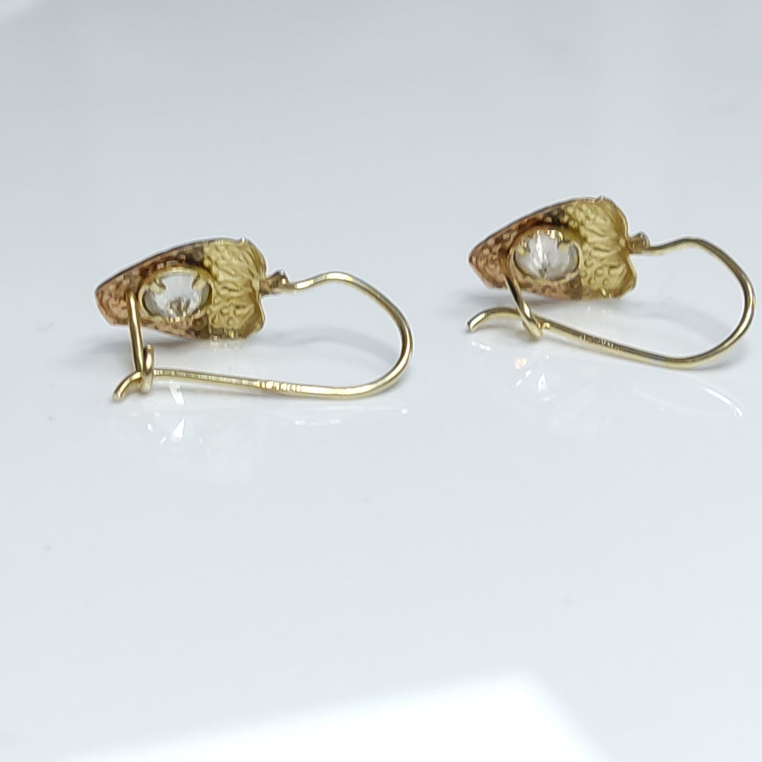 ARETES PAR ORO 10 K 1,10 GRMS (SEMINUEVO)