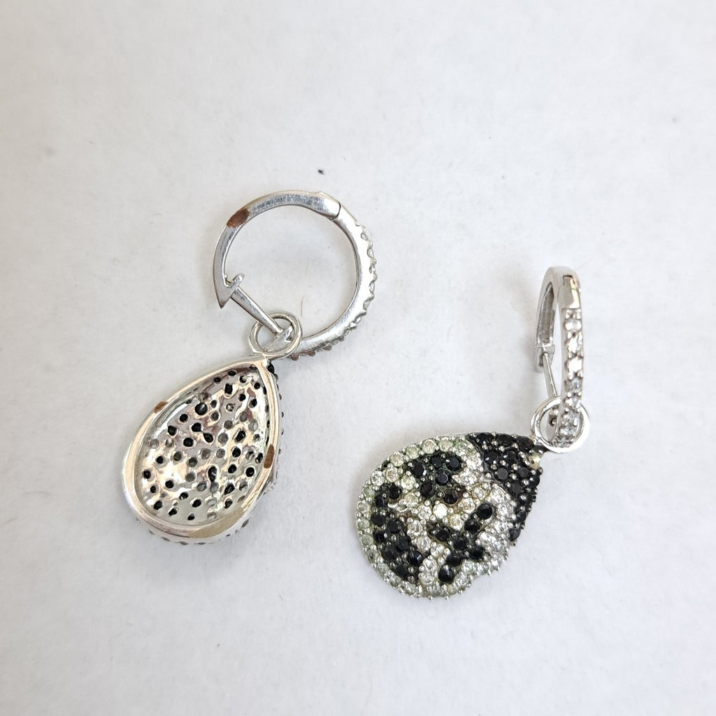 ARETES PAR ORO, ORO BLANCO 14 K 4.2 GRMS (SEMINUEVO)