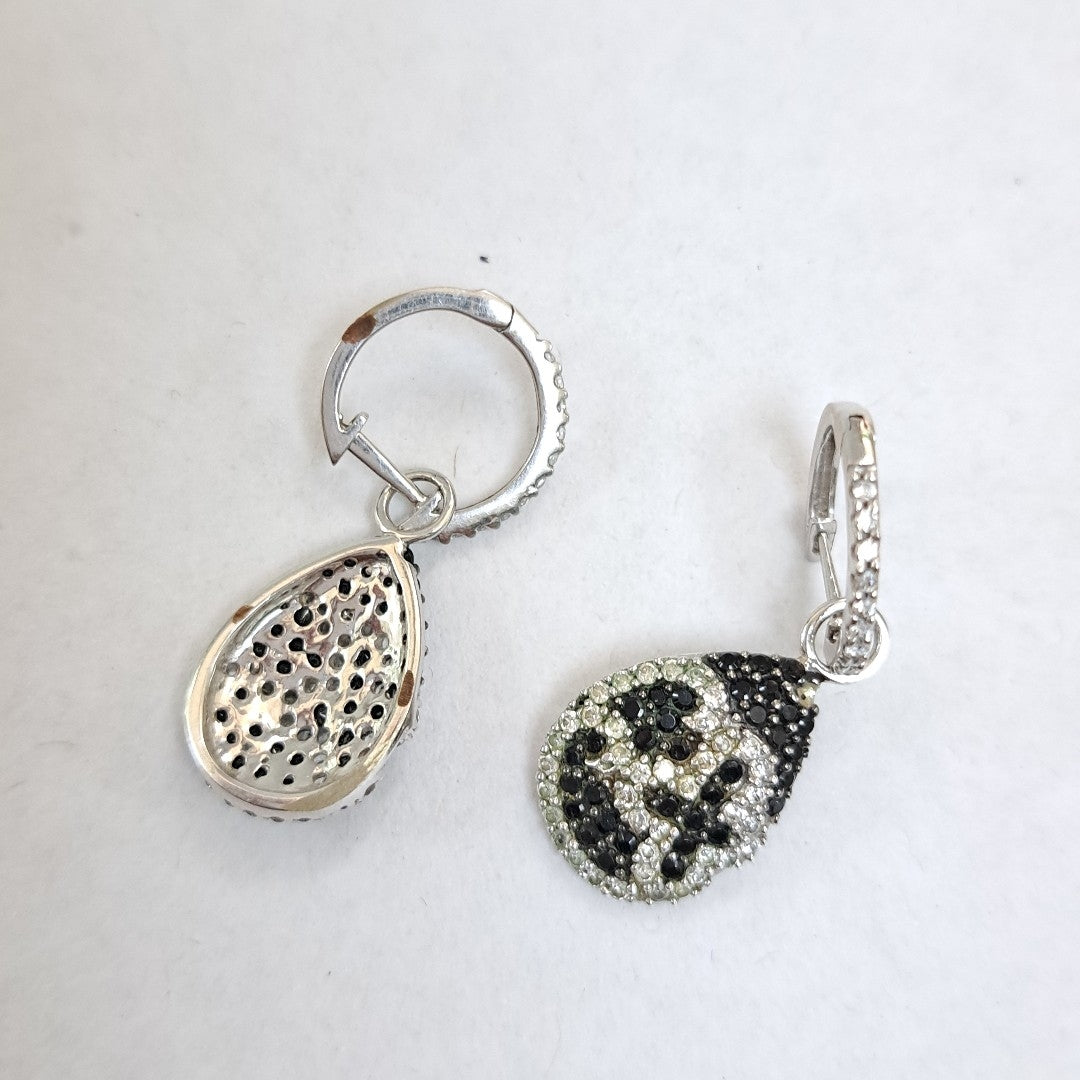 ARETES PAR ORO, ORO BLANCO 14 K 4.2 GRMS (SEMINUEVO)