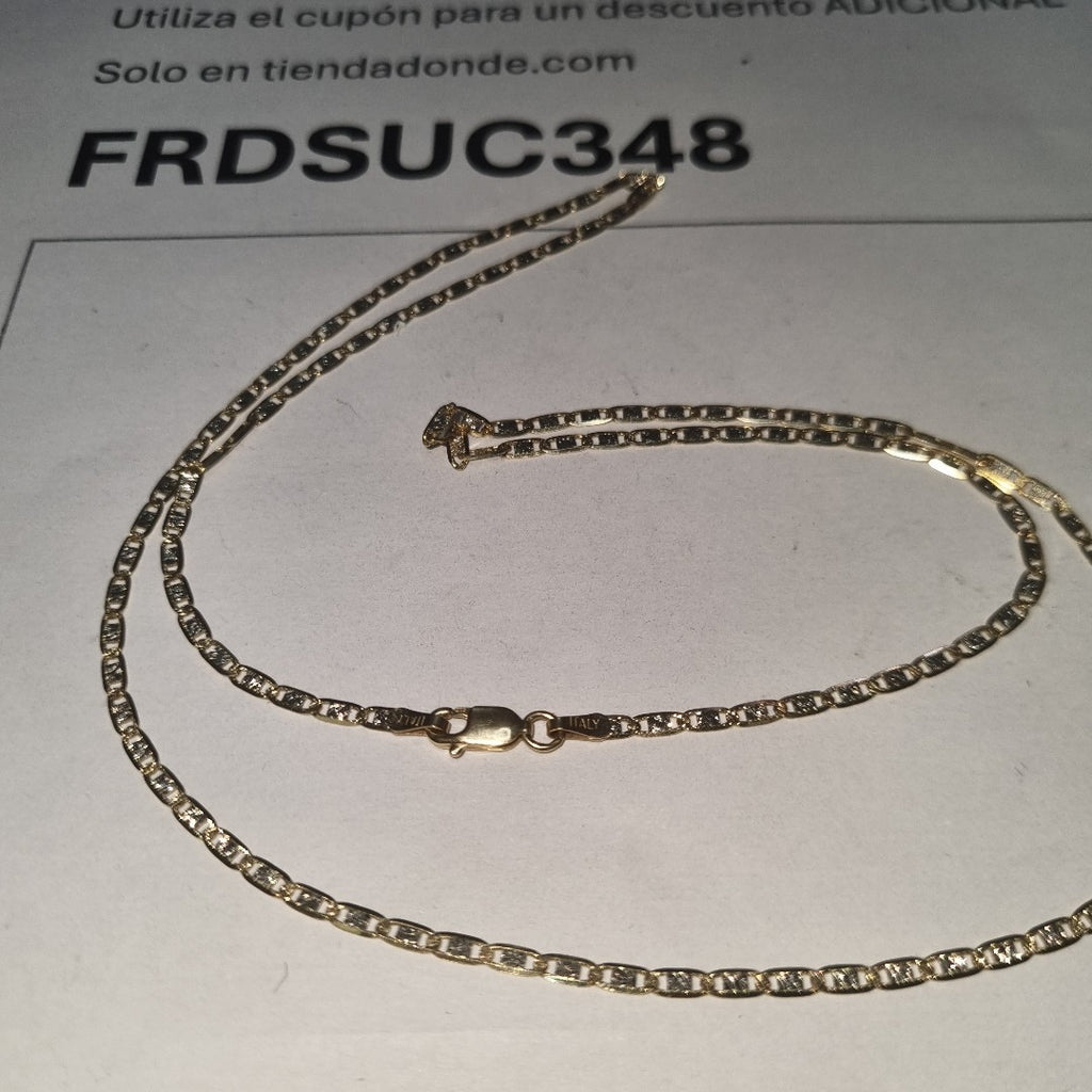 CADENA ORO COMBINADO 14 K 5.9 GRMS (SEMINUEVO)