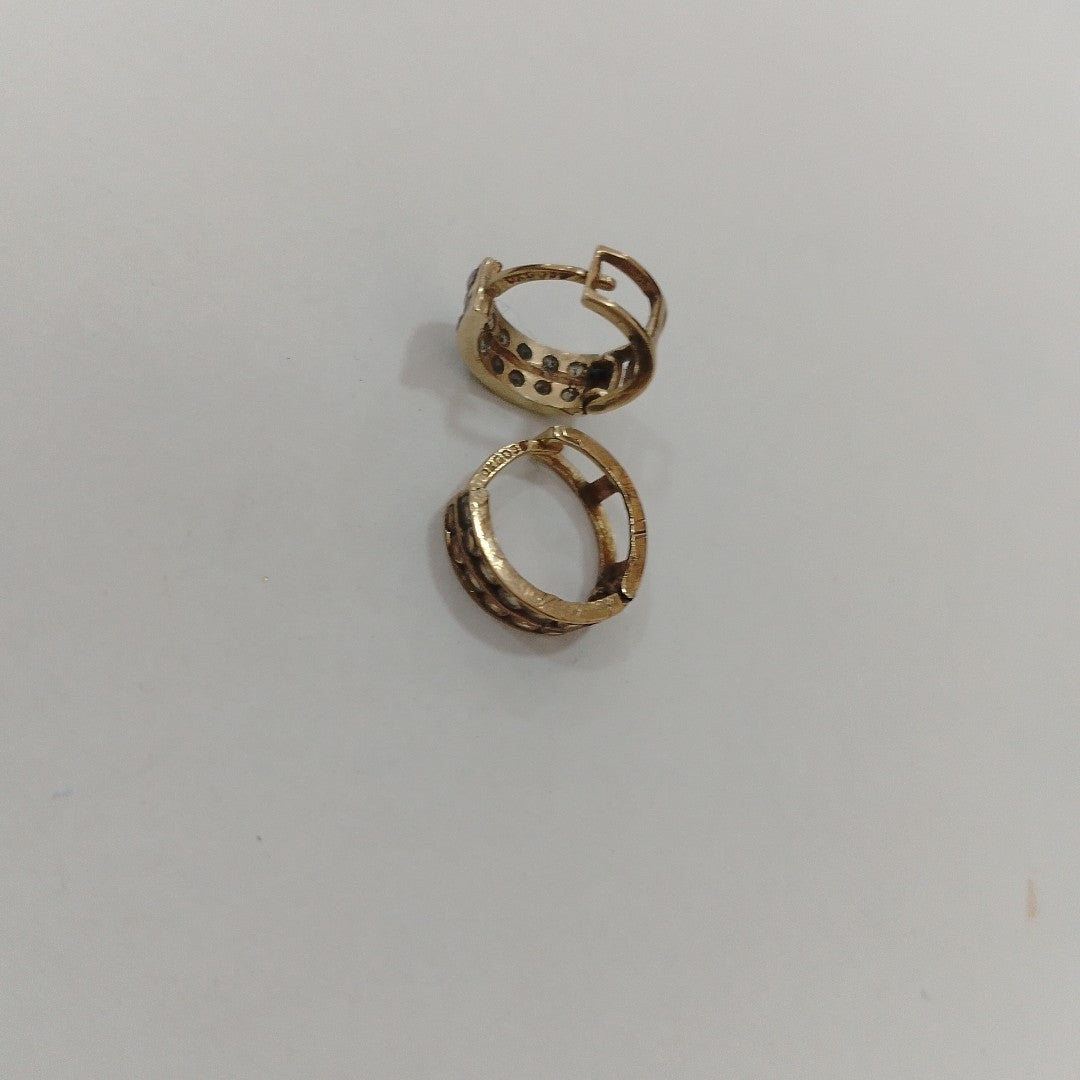 ARRACADAS PAR ORO 10 K 1.4 GRMS (SEMINUEVO)