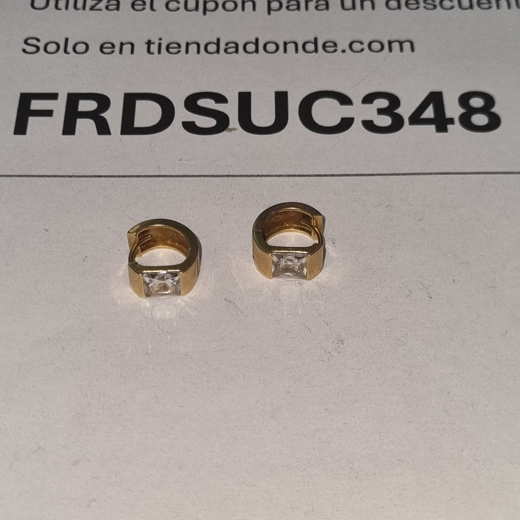 ARRACADAS PAR ORO 14 K 4.8 GRMS (SEMINUEVO)