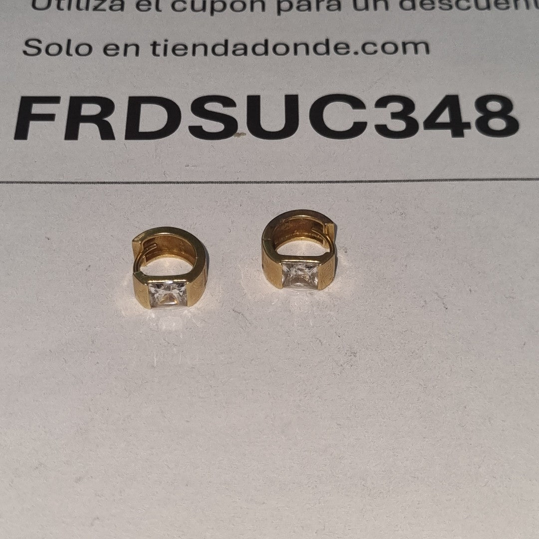 ARRACADAS PAR ORO 14 K 4.8 GRMS (SEMINUEVO)