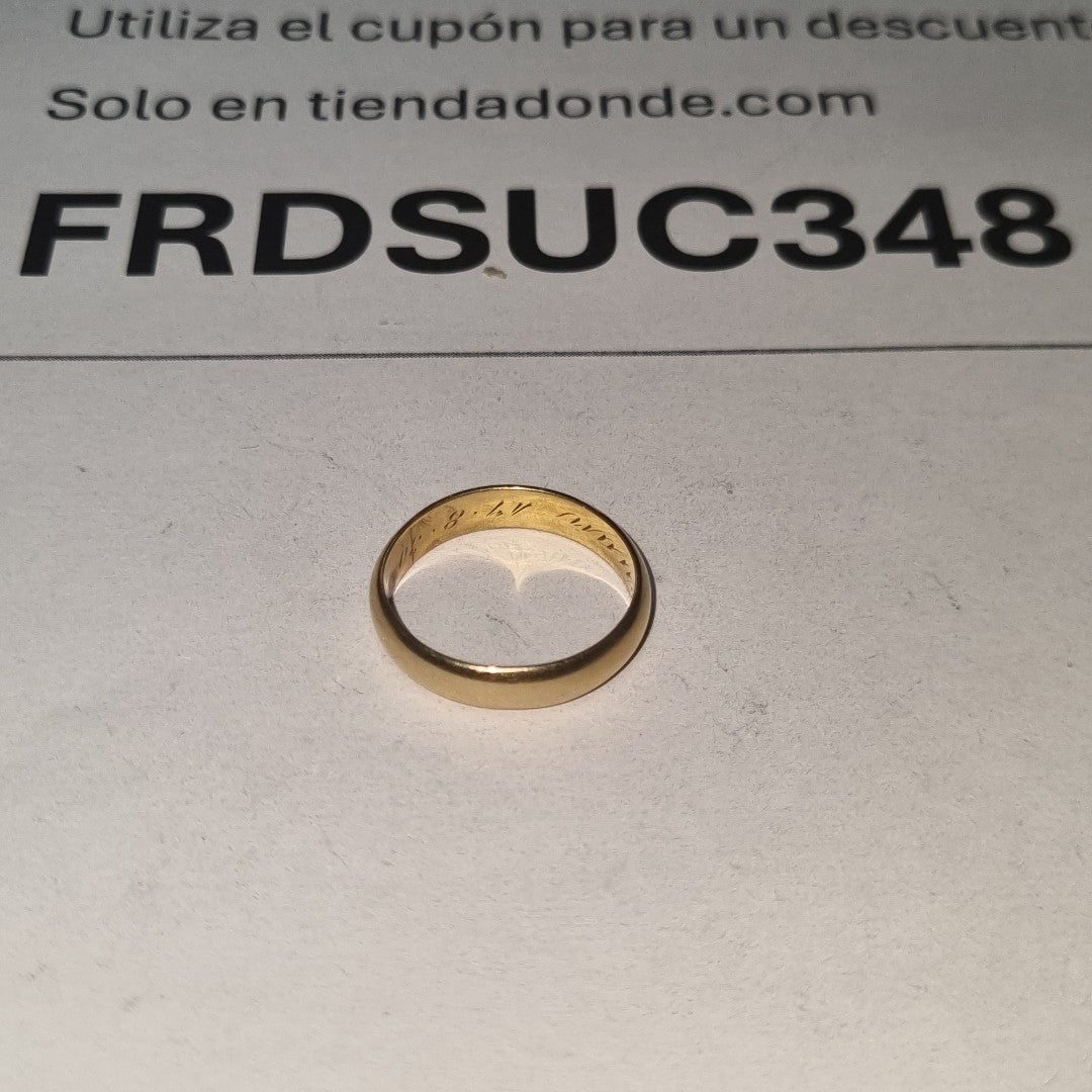 ARGOLLA ORO 18 K 3.8 GRMS (SEMINUEVO)