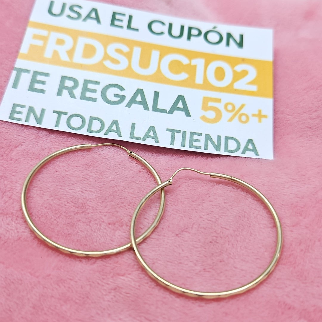 ARRACADAS PAR ORO 10 K 3.6 GRMS (SEMINUEVO)