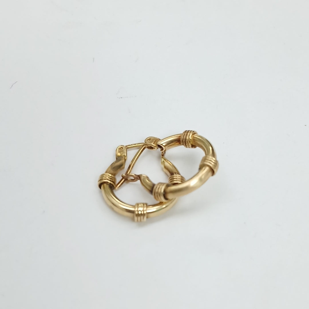 ARETES PAR ORO 14 K 2.2 GRMS (SEMINUEVO)