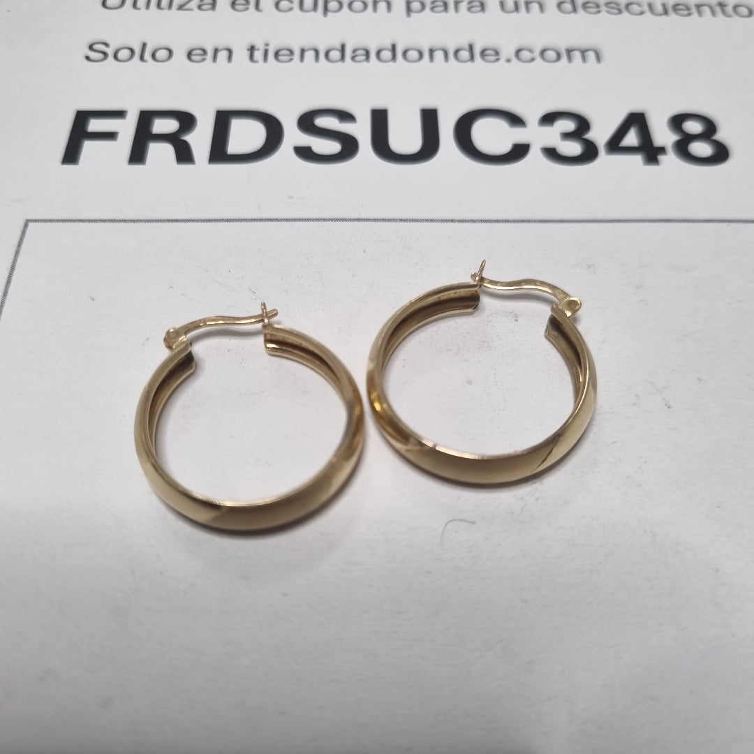 ARRACADAS PAR ORO 14 K 3.3 GRMS (SEMINUEVO)