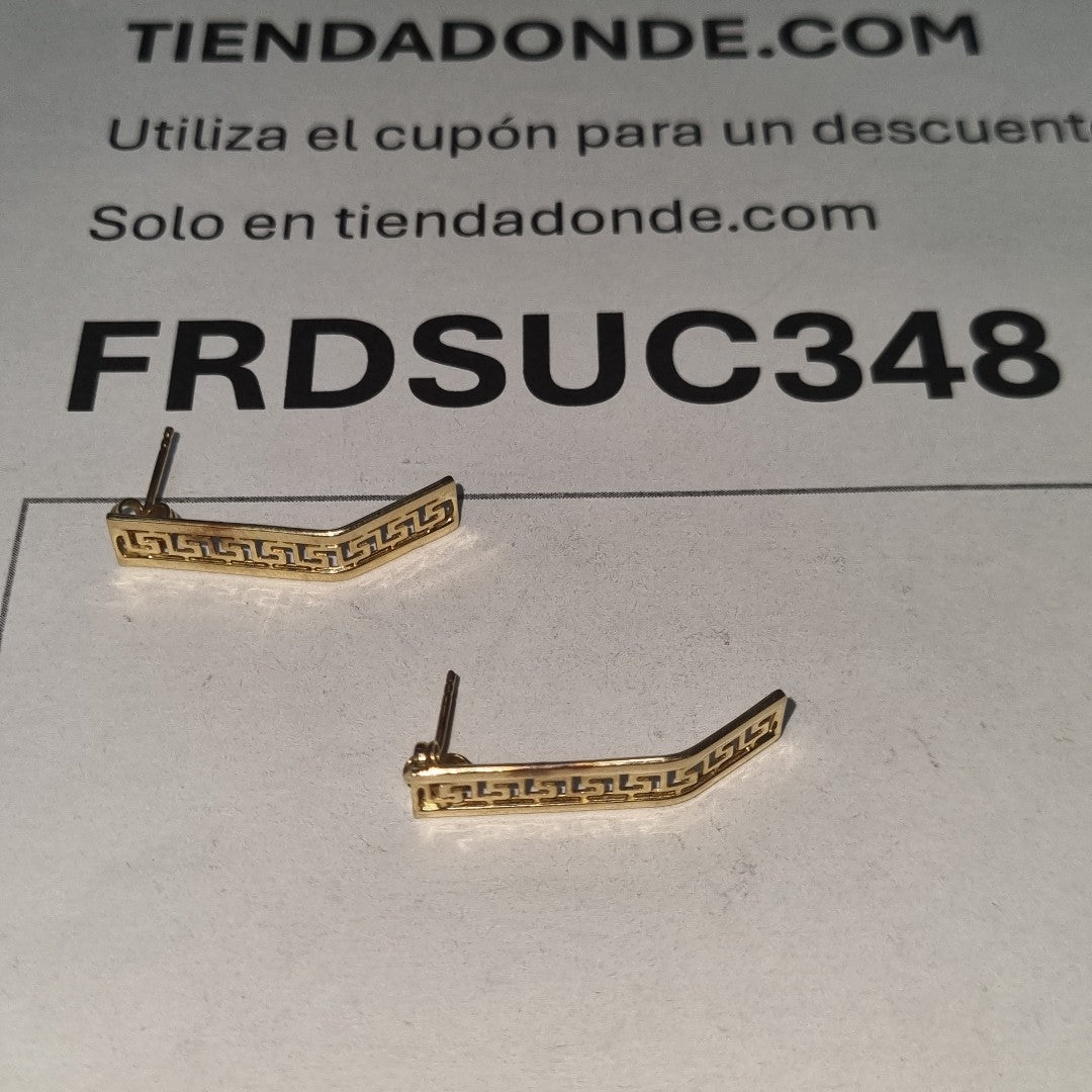 ARETES PAR ORO 14 K 2.9 GRMS (SEMINUEVO)
