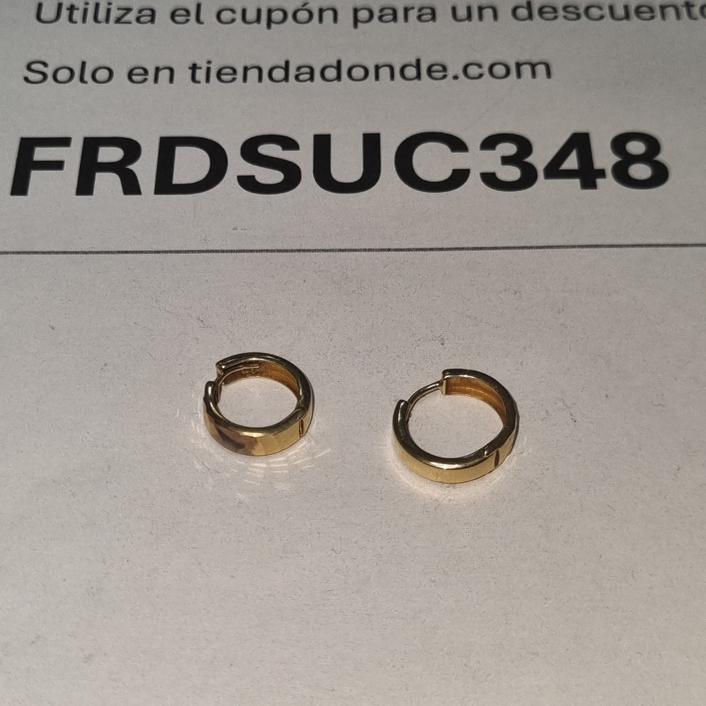 ARRACADAS PAR ORO 14 K 1.6 GRMS (SEMINUEVO)