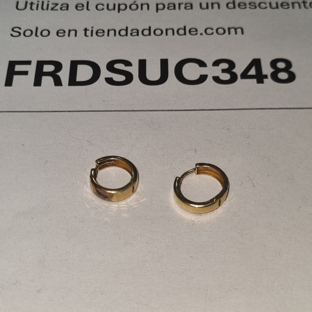 ARRACADAS PAR ORO 14 K 1.6 GRMS (SEMINUEVO)