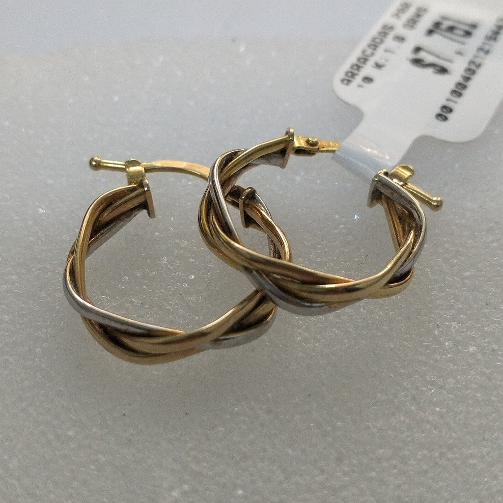 ARRACADAS PAR ORO 10 K 1.6 GRMS (SEMINUEVO)