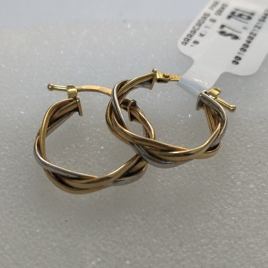 ARRACADAS PAR ORO 10 K 1.6 GRMS (SEMINUEVO)