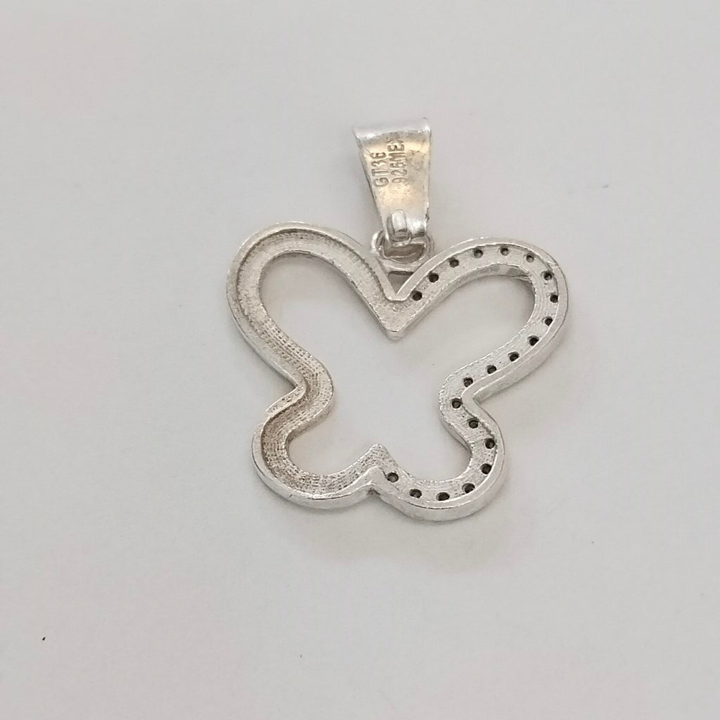 DIJE MARIPOSA C/CIRCONIAS PLATA .925 2.3 GR (NUEVO)
