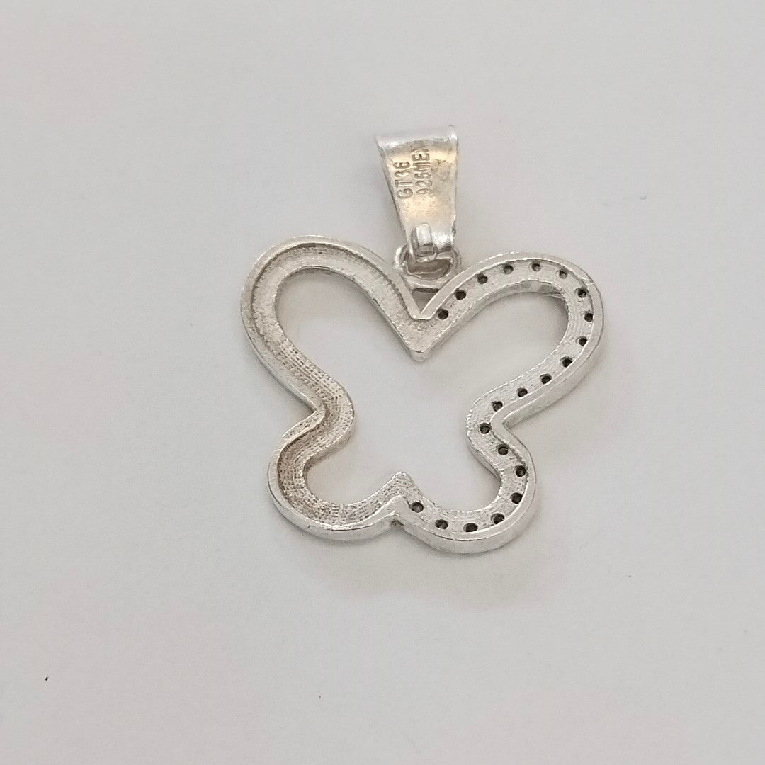 DIJE MARIPOSA C/CIRCONIAS PLATA .925 2.3 GR (NUEVO)