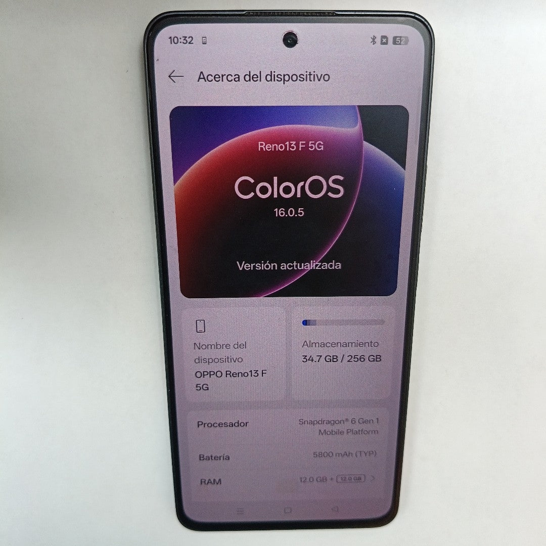 CELULAR OPPO RENO 13F 5G CPH2699 (2025) 256 GB 12 GB RAM (SEMINUEVO)