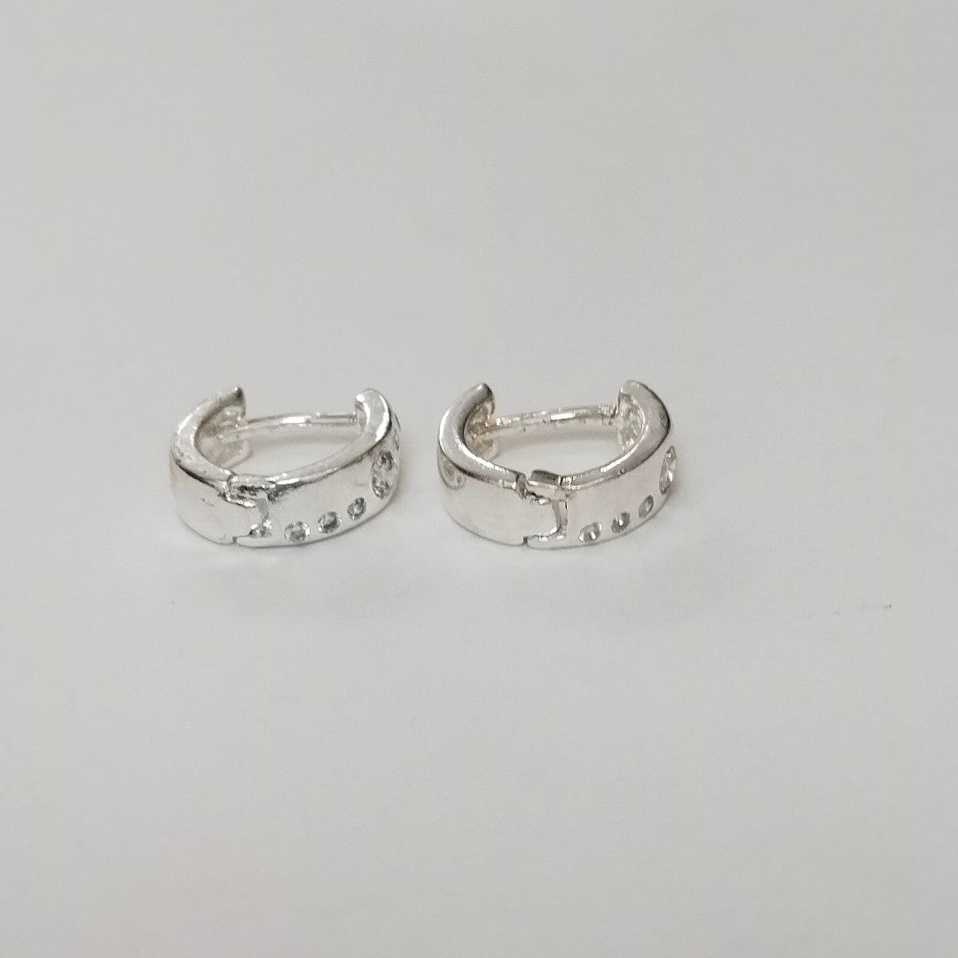 ARRACADAS C/CIRCONIAS PLATA .925 2.5 GR (NUEVO)