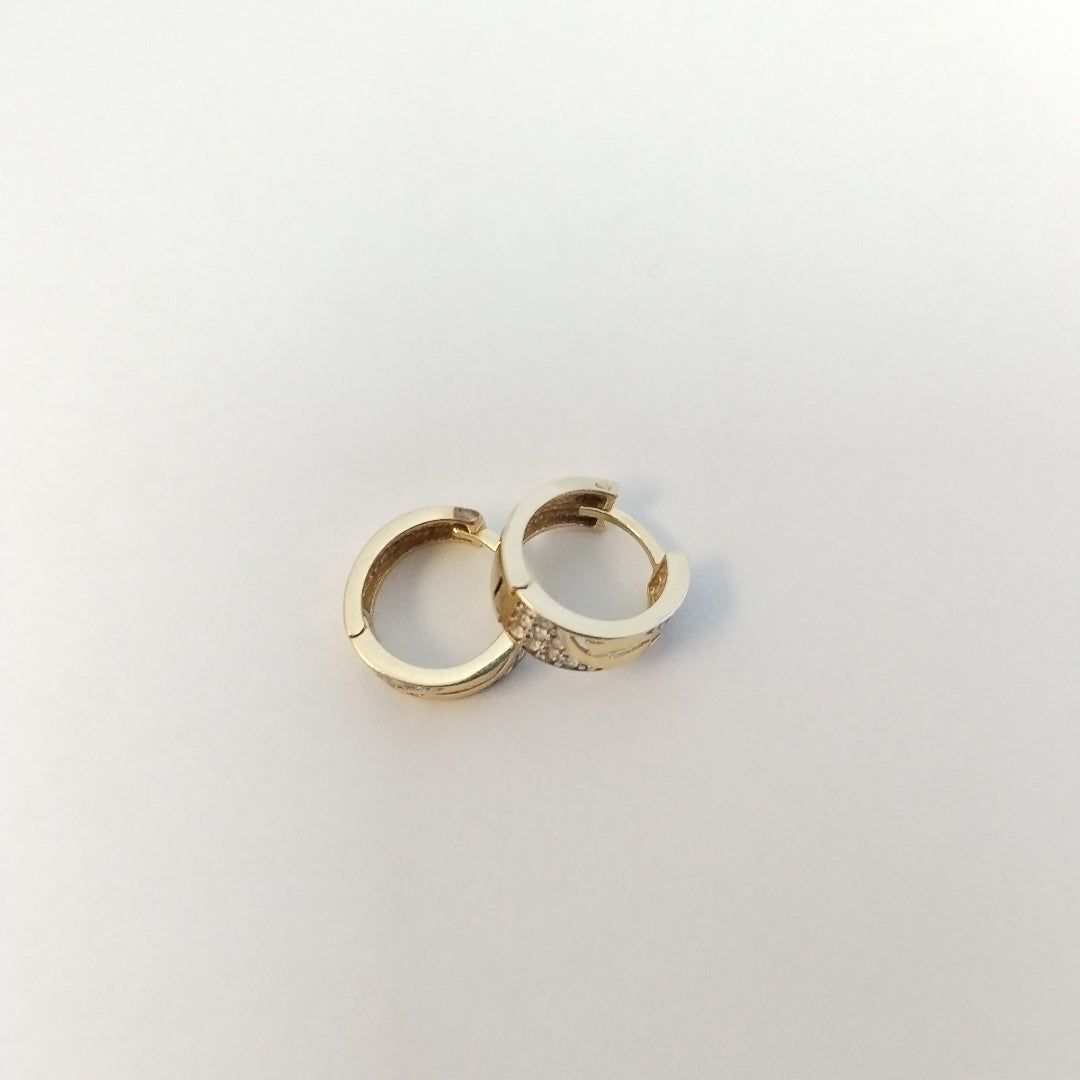 ARRACADAS PAR ORO 14 K 2.3 GRMS (SEMINUEVO)