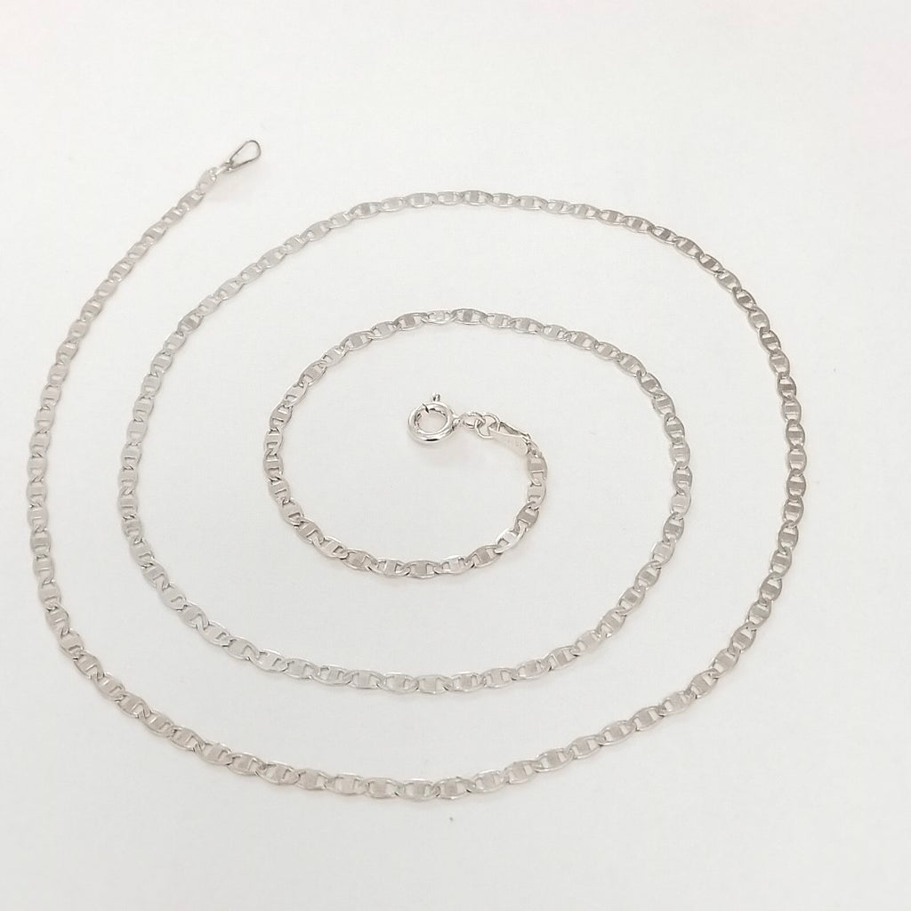 CADENA TEJIDO ESPEJO PLATA .925 55 CM 3.9 GR (NUEVO)