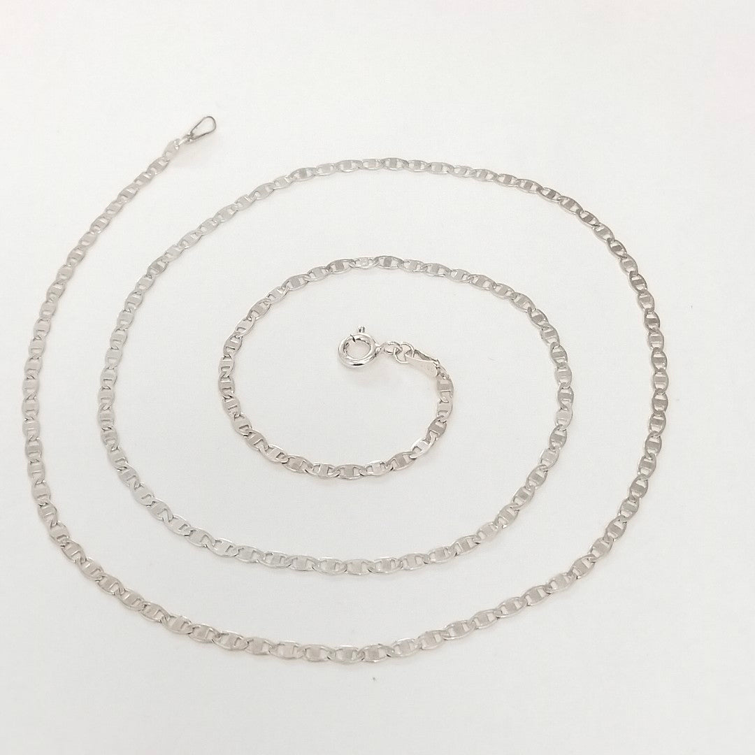 CADENA TEJIDO ESPEJO PLATA .925 55 CM 3.9 GR (NUEVO)