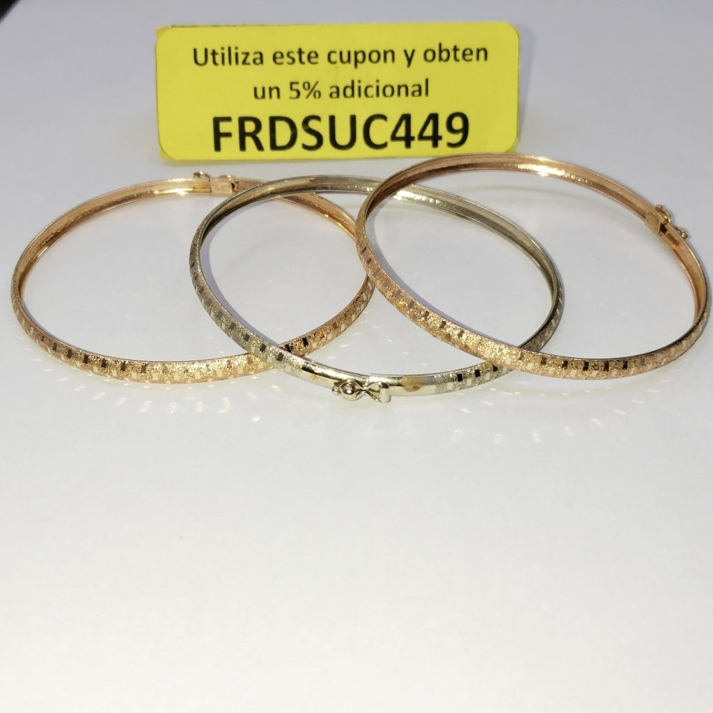 PULSERA ORO, ORO COMBINADO 14 K 12.5 GRMS (SEMINUEVO)