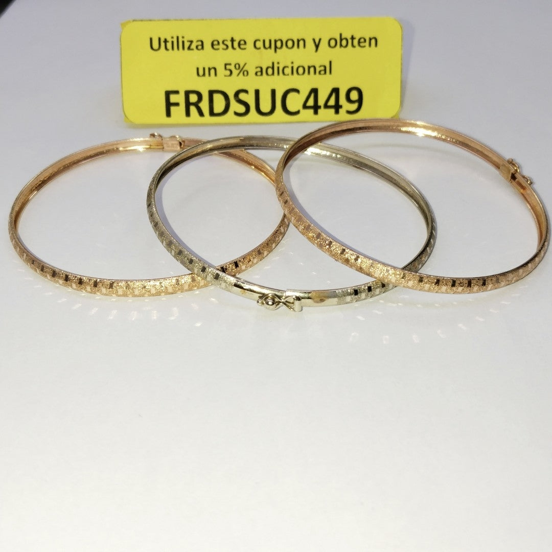 PULSERA ORO, ORO COMBINADO 14 K 12.5 GRMS (SEMINUEVO)