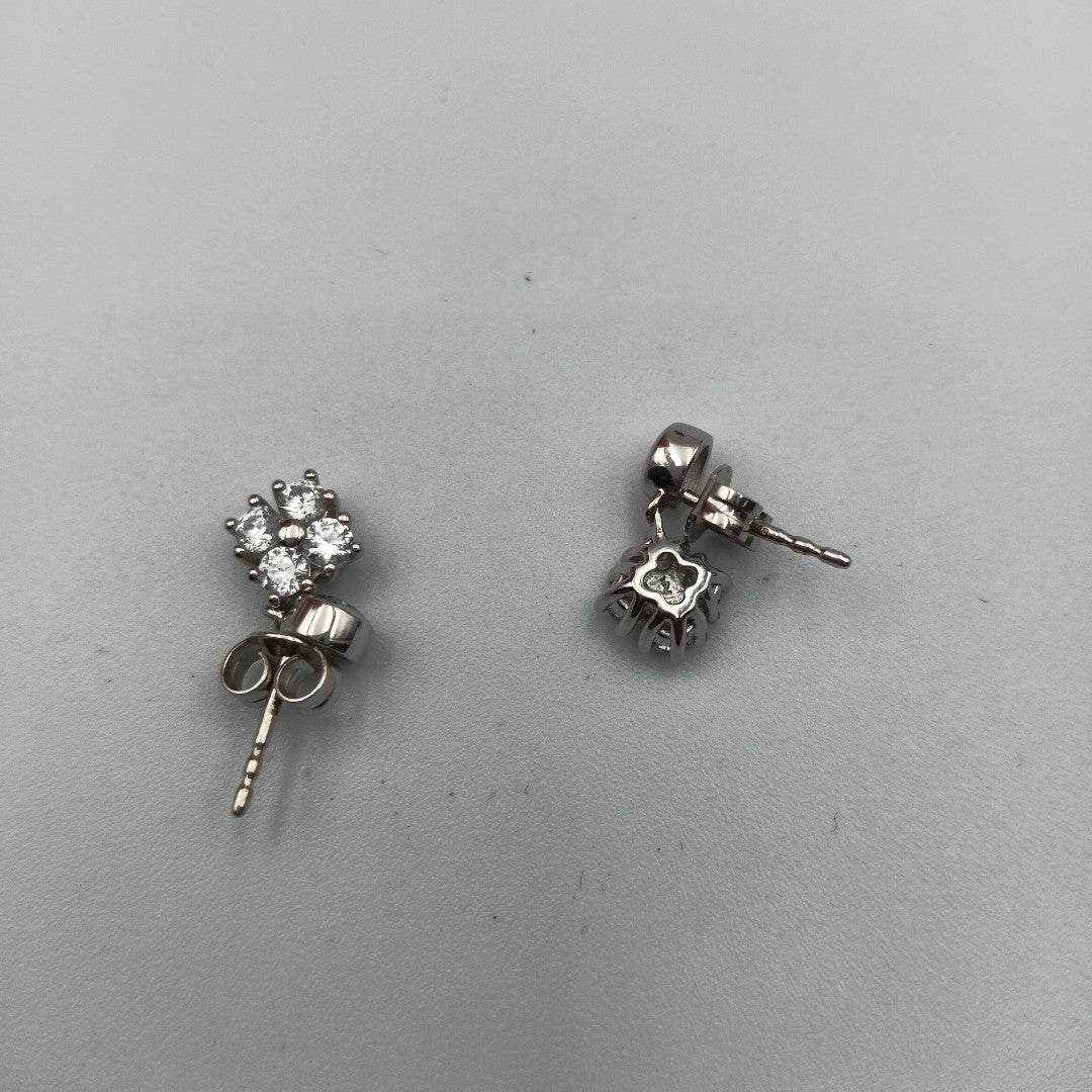 BROQUELES PAR ORO BLANCO 14 K 2,80 GRMS (SEMINUEVO)