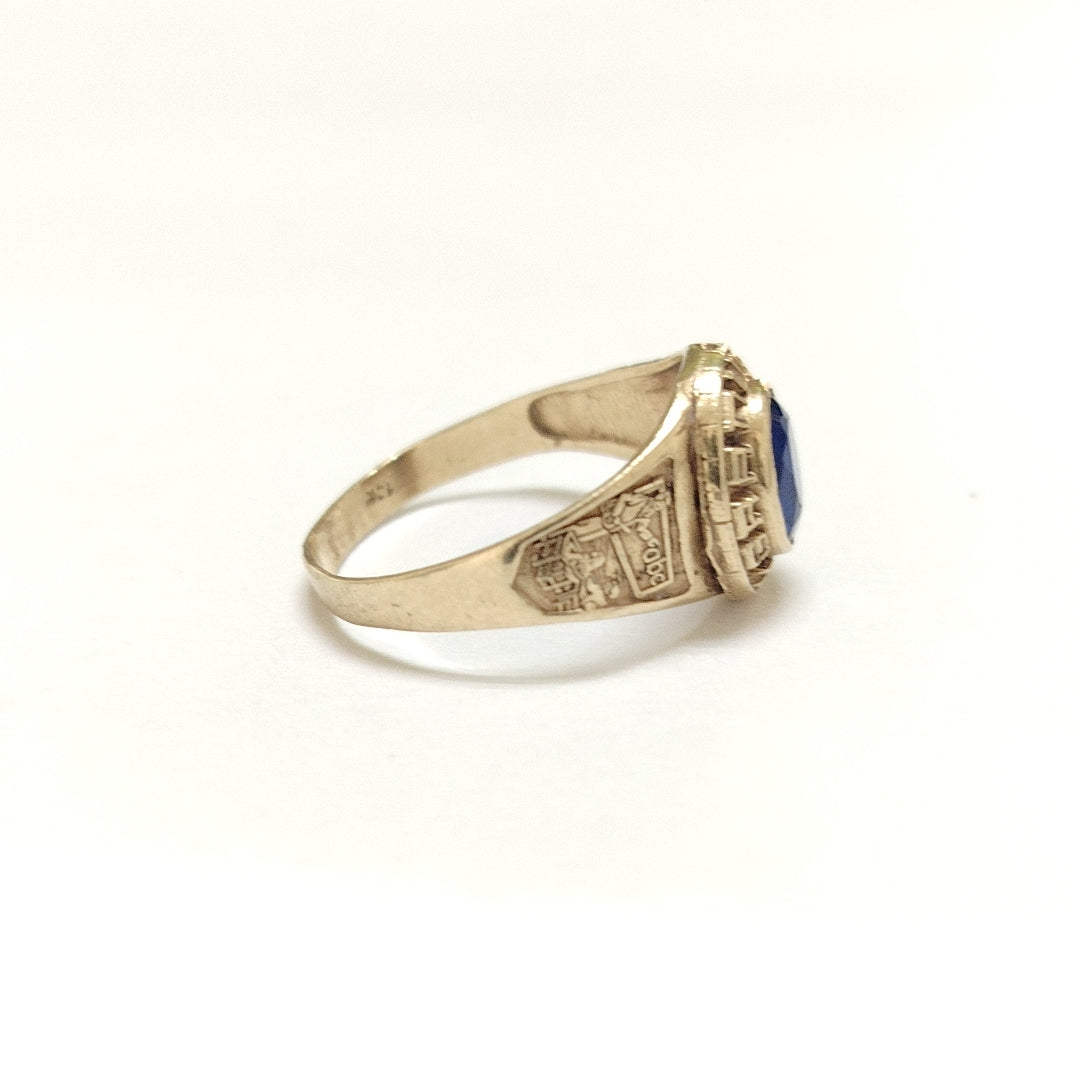 ANILLO DE GRADUACIÓN ORO 10 K 2 GRMS (SEMINUEVO)
