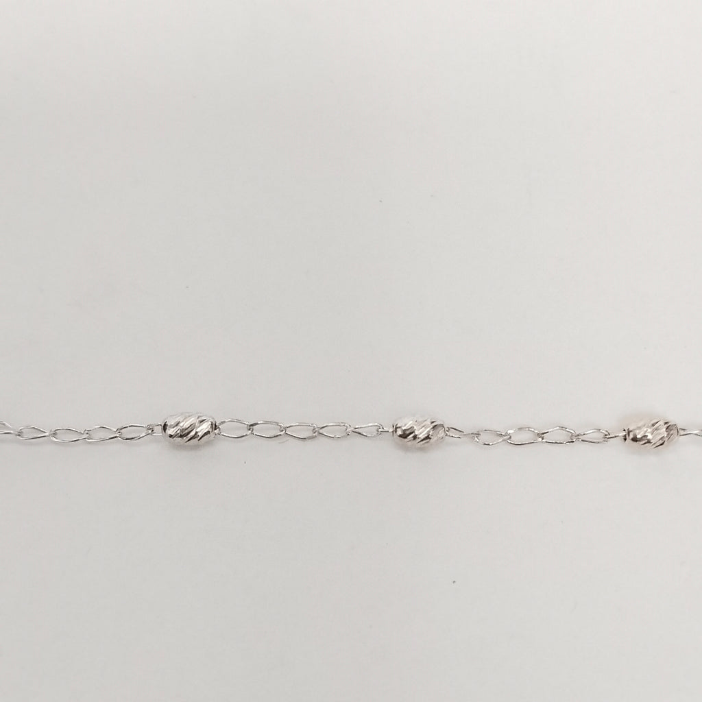 PULSERA TEJIDO TEJIDO ESPECIAL PLATA .925 18 CM 1.6 GR (NUEVO)