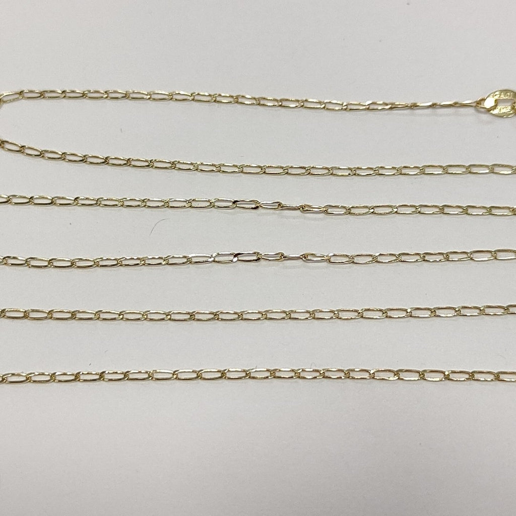CADENAS TEJIDO ESLABONES ORO 10K 60 CM 2 GR (NUEVO)