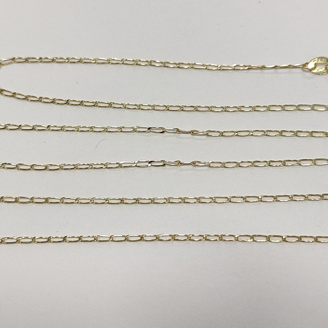 CADENAS TEJIDO ESLABONES ORO 10K 60 CM 2 GR (NUEVO)