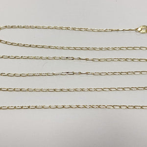 CADENAS TEJIDO ESLABONES ORO 10K 60 CM 2 GR (NUEVO)