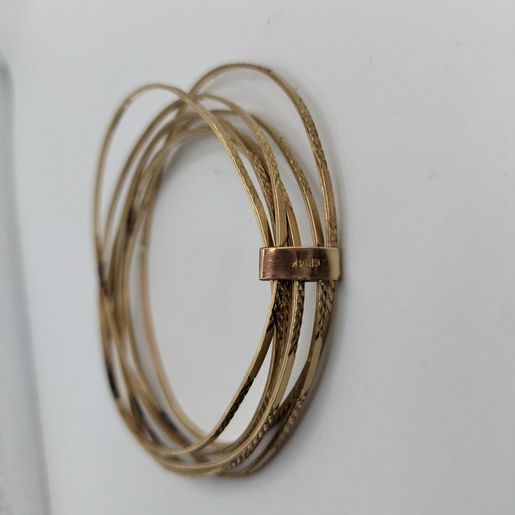 SEMANARIO DE PULSERAS ORO 14 K 18.9 GRMS (SEMINUEVO)