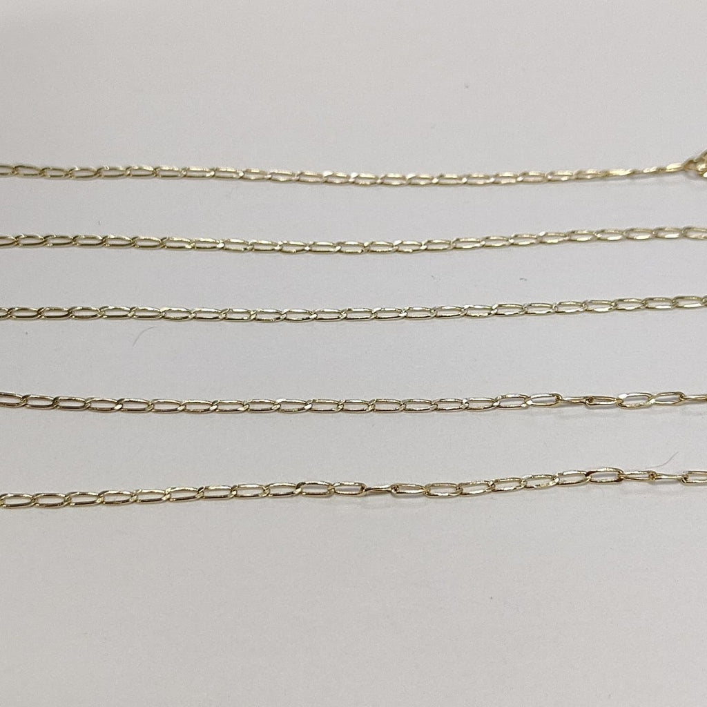 CADENAS TEJIDO ESLABONES ORO 10K 55 CM 1.9 GR (NUEVO)