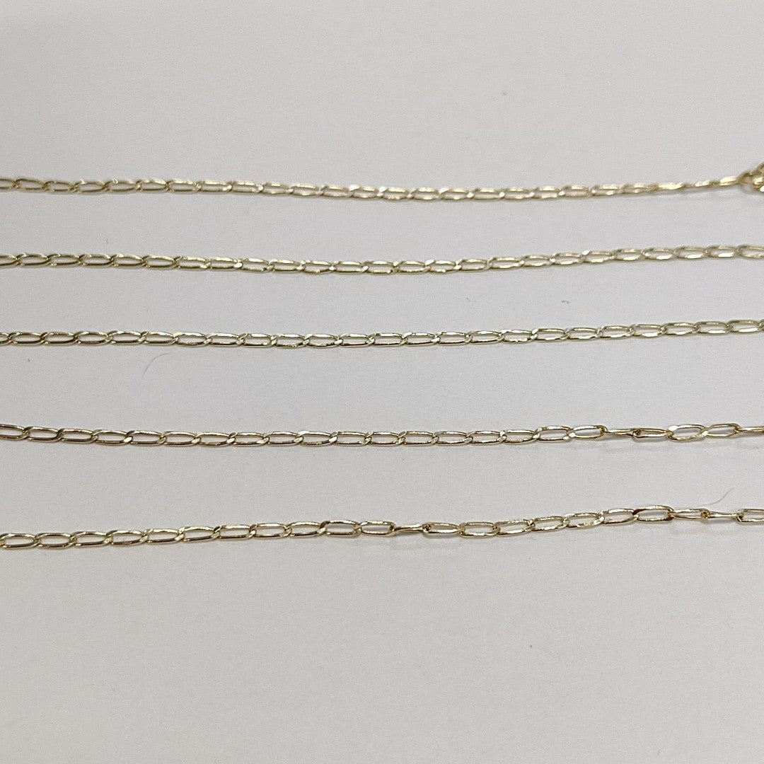 CADENAS TEJIDO ESLABONES ORO 10K 55 CM 1.9 GR (NUEVO)