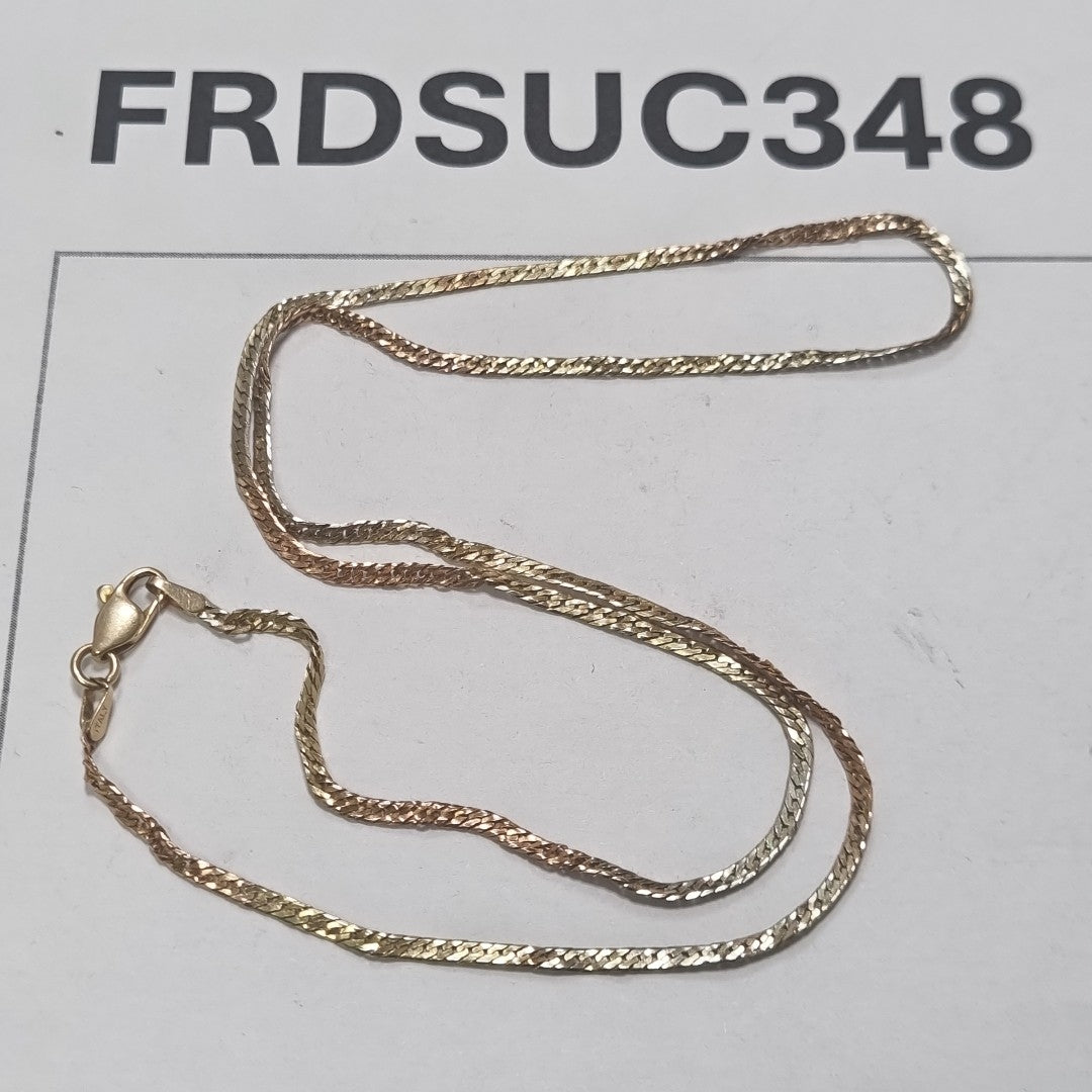 CADENA ORO, ORO COMBINADO 10 K 3.5 GRMS (SEMINUEVO)