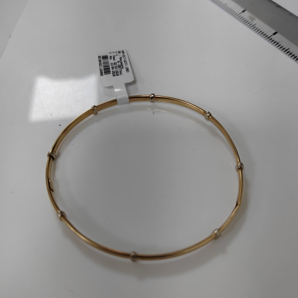 PULSERA RIGIDA ORO,RODIADO 14 K 5,40 GRMS (SEMINUEVO)