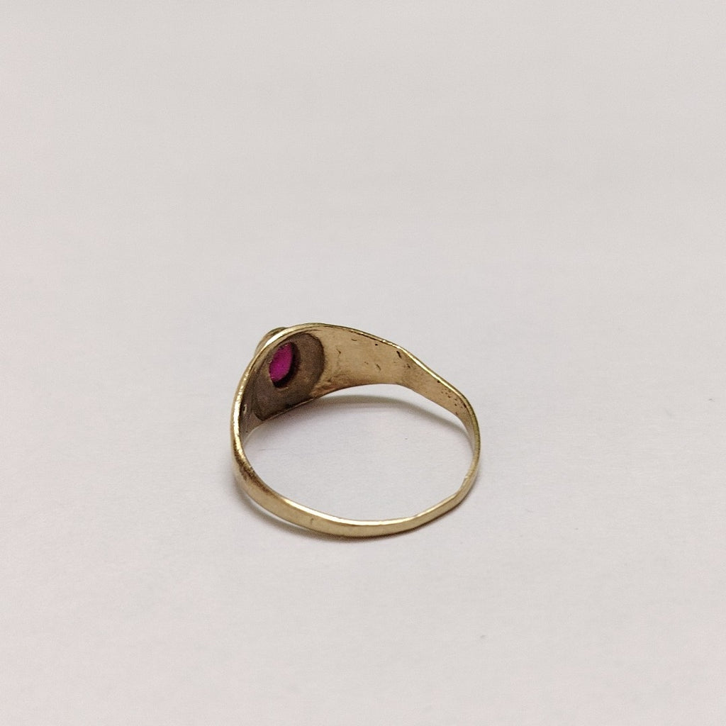 ANILLO DE GRADUACIÓN ORO 10 K 1 GRMS (SEMINUEVO)