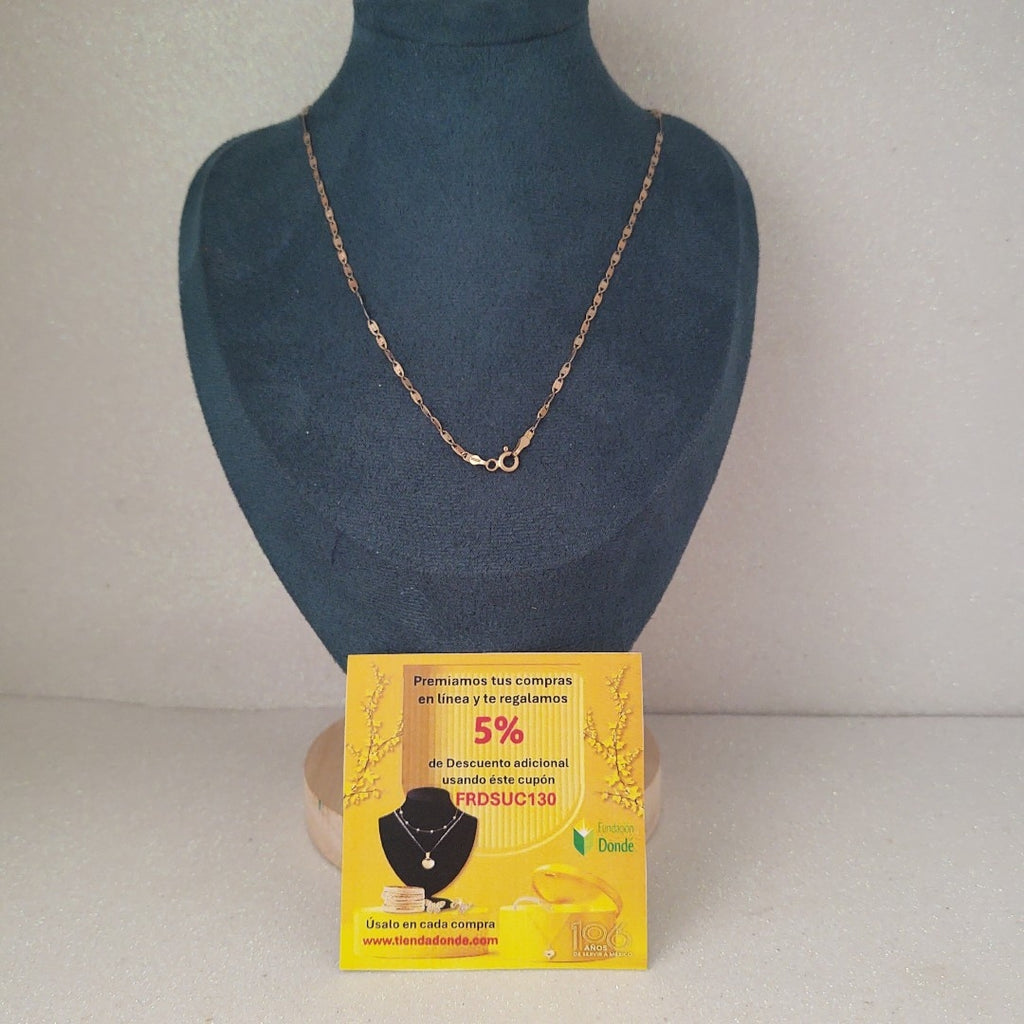 CADENA ORO 14 K 2.2 GRMS (SEMINUEVO)