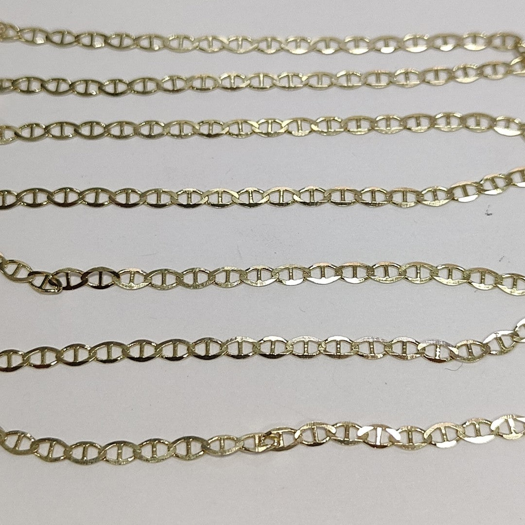 CADENAS TEJIDO GUCHI ORO 10K 60 CM 4.4 GR (NUEVO)