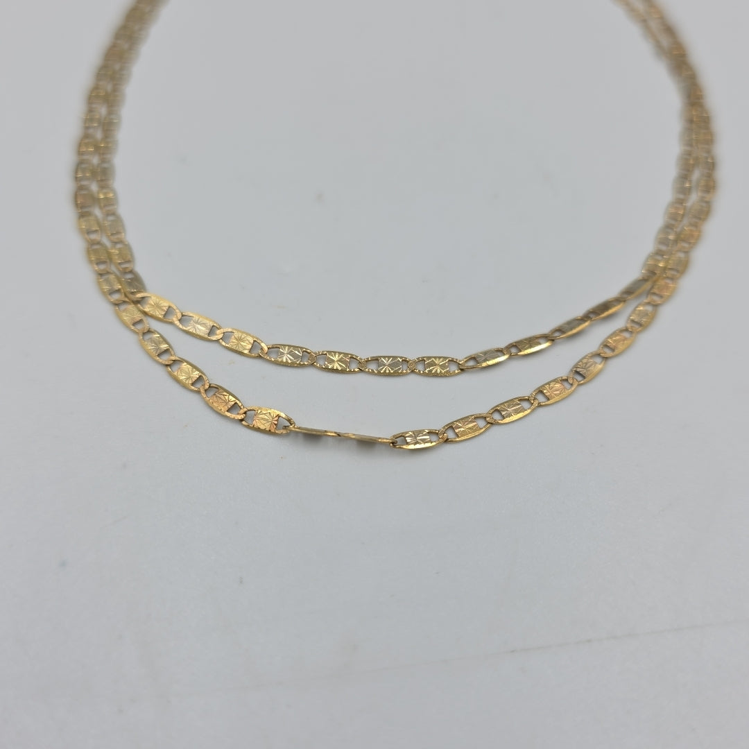 CADENA ORO, RODIADO 14 K 4.9 GRMS (SEMINUEVO)
