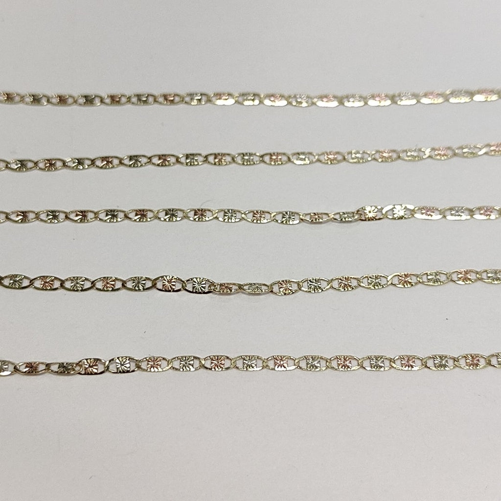 CADENAS TEJIDO GUCHI ORO 10K 55 CM 2.7 GR (NUEVO)