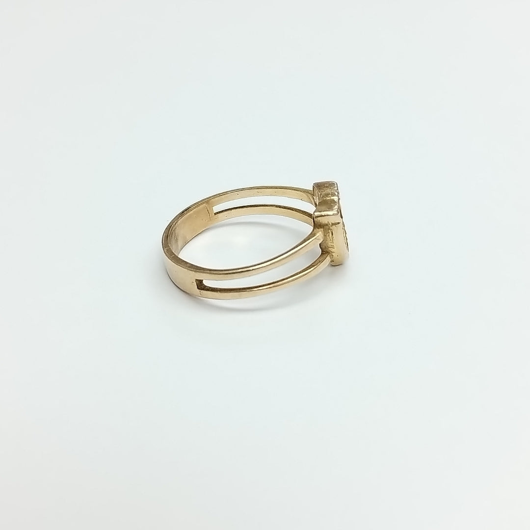 ANILLO DE GRADUACIÓN ORO 14 K 4.4 GRMS (SEMINUEVO)