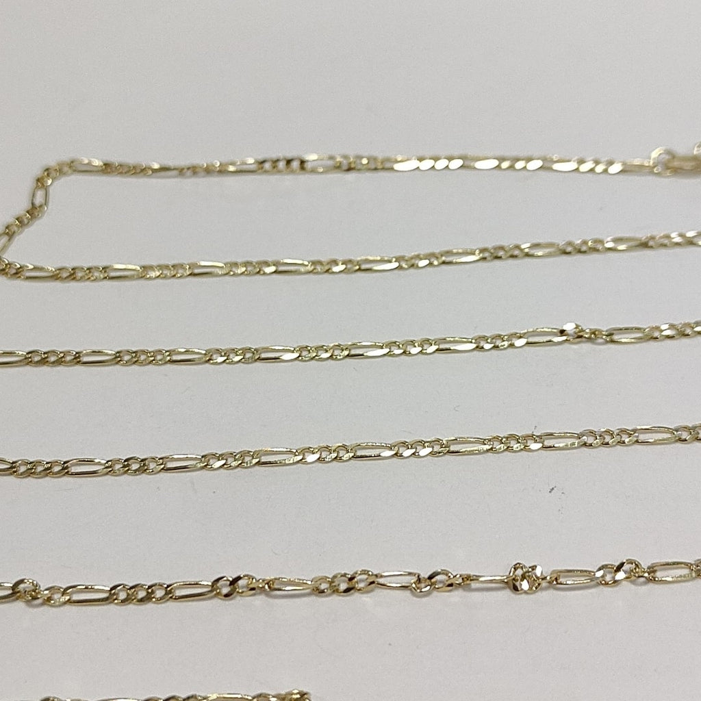 CADENAS TEJIDO 3X1 ORO 10K 55 CM 3.2 GR (NUEVO)